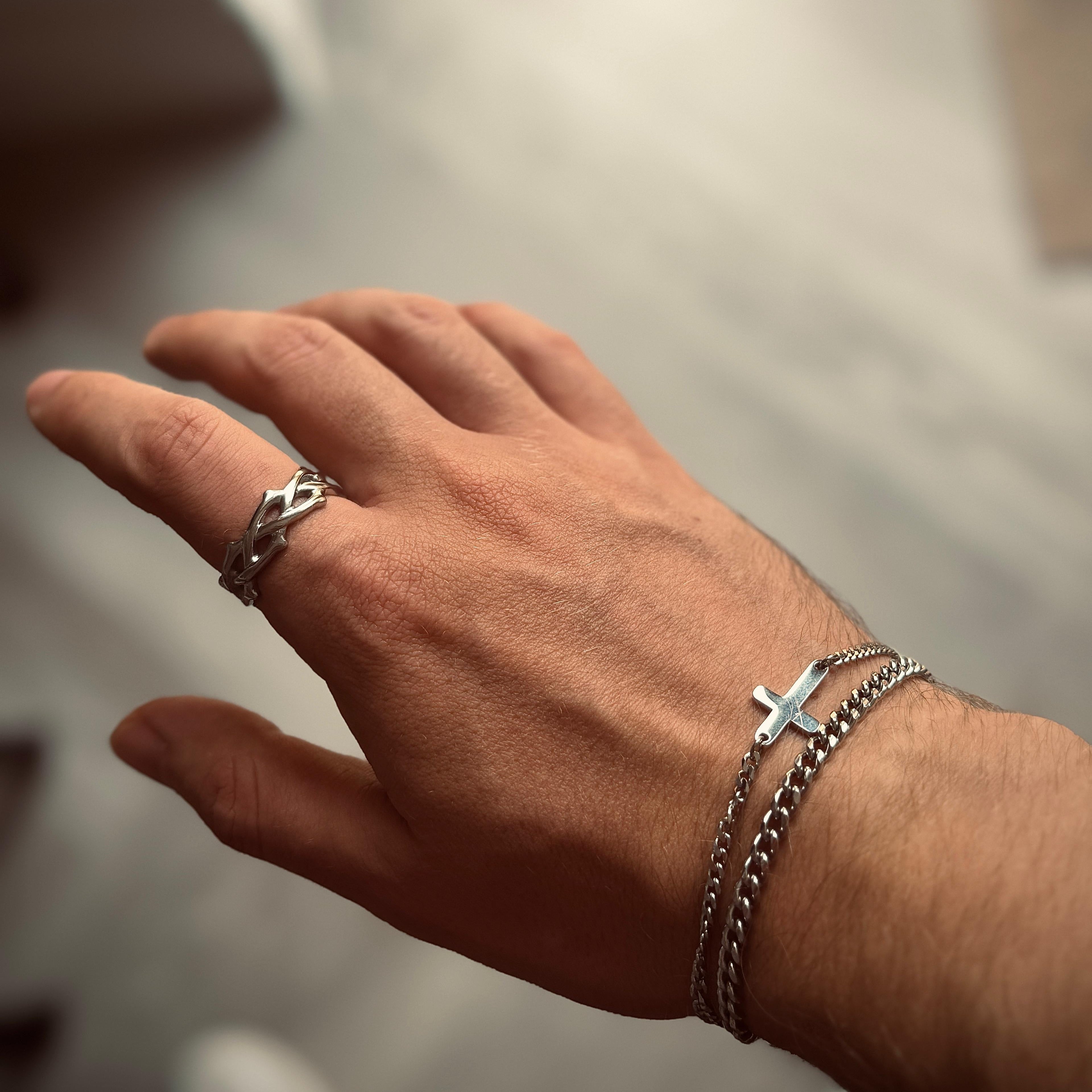 Crown of Thorns Ring (Silver)