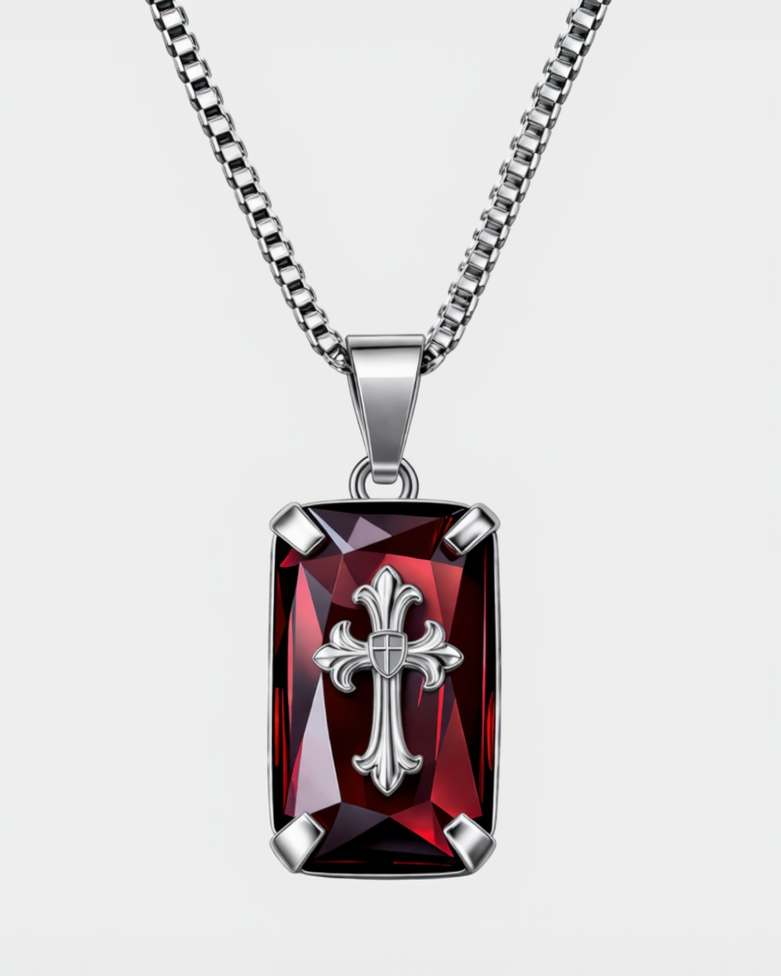 Redemption Stone Cross (Silver) (Pre-Order)