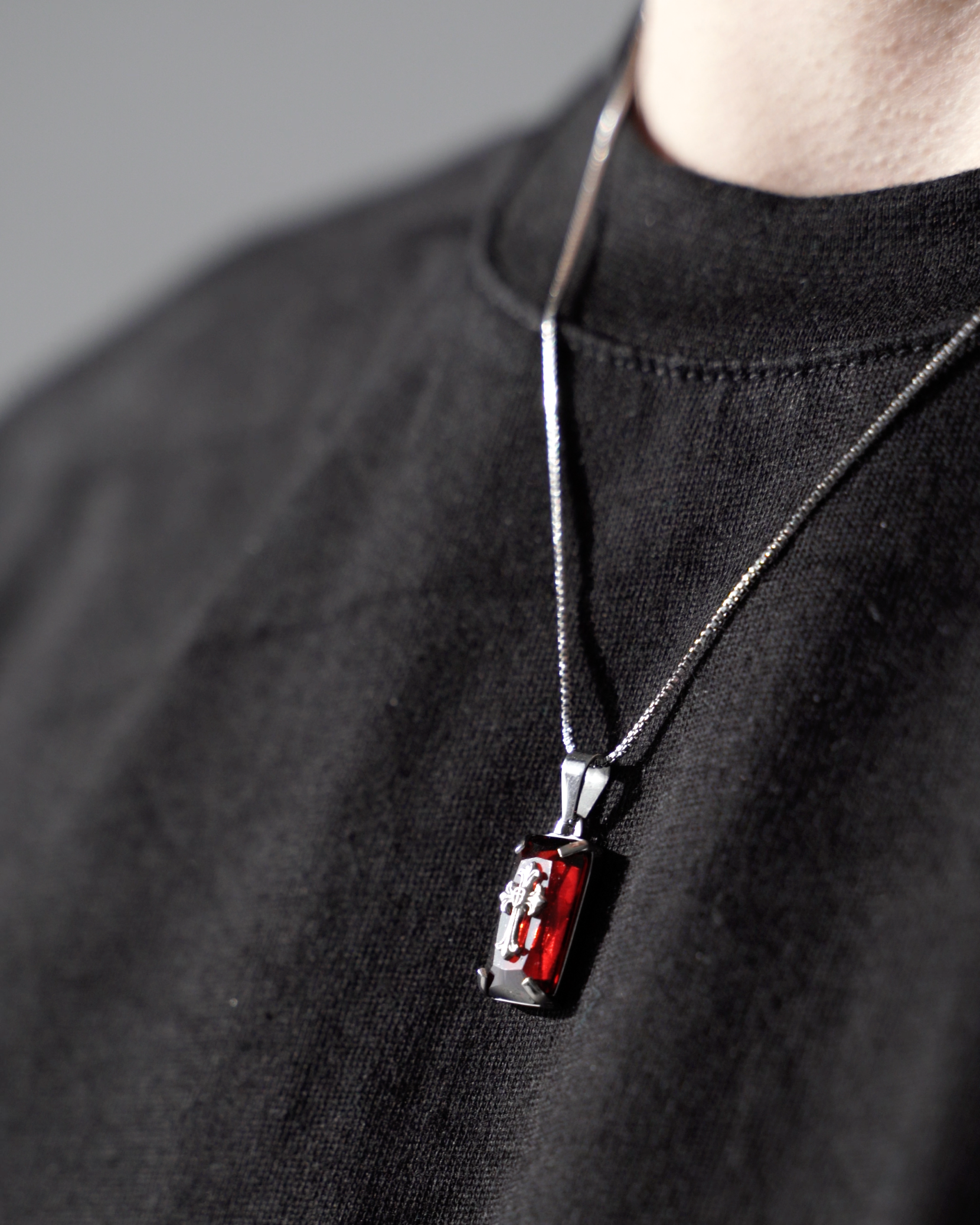 Redemption Stone Cross (Silver)