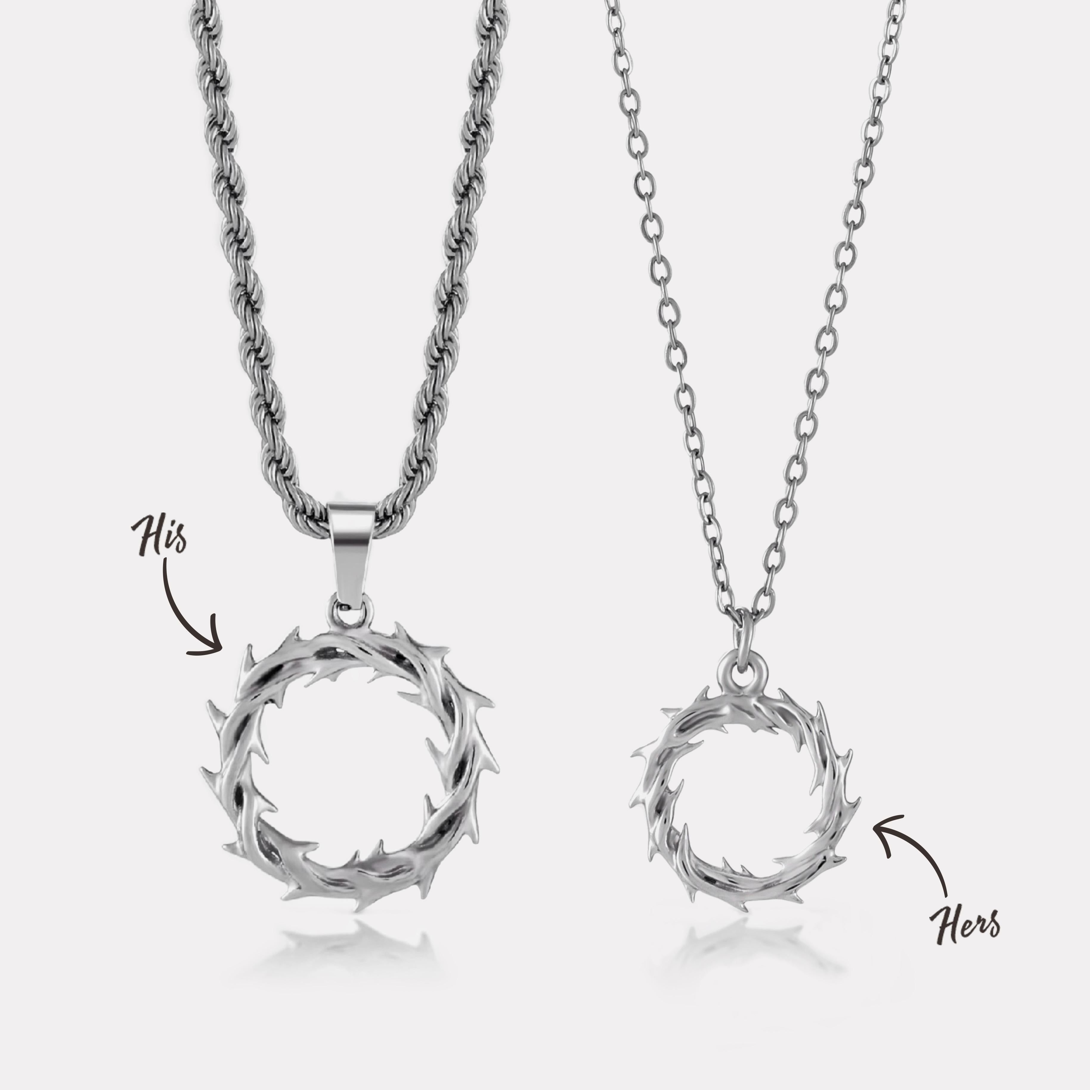 His & Hers Crown of Thorns Pre-Order (Silver)
