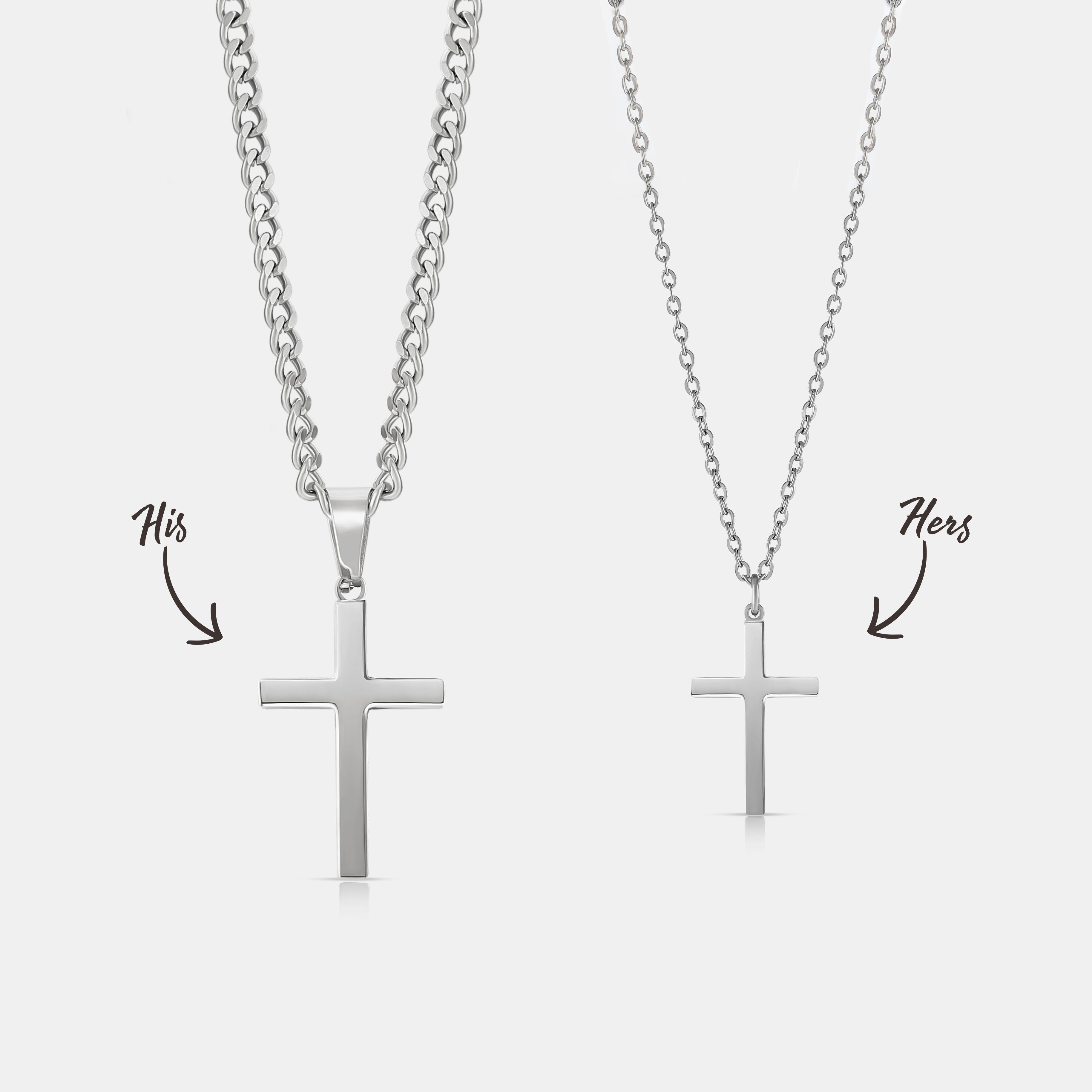 His & Hers Cross (Gold)