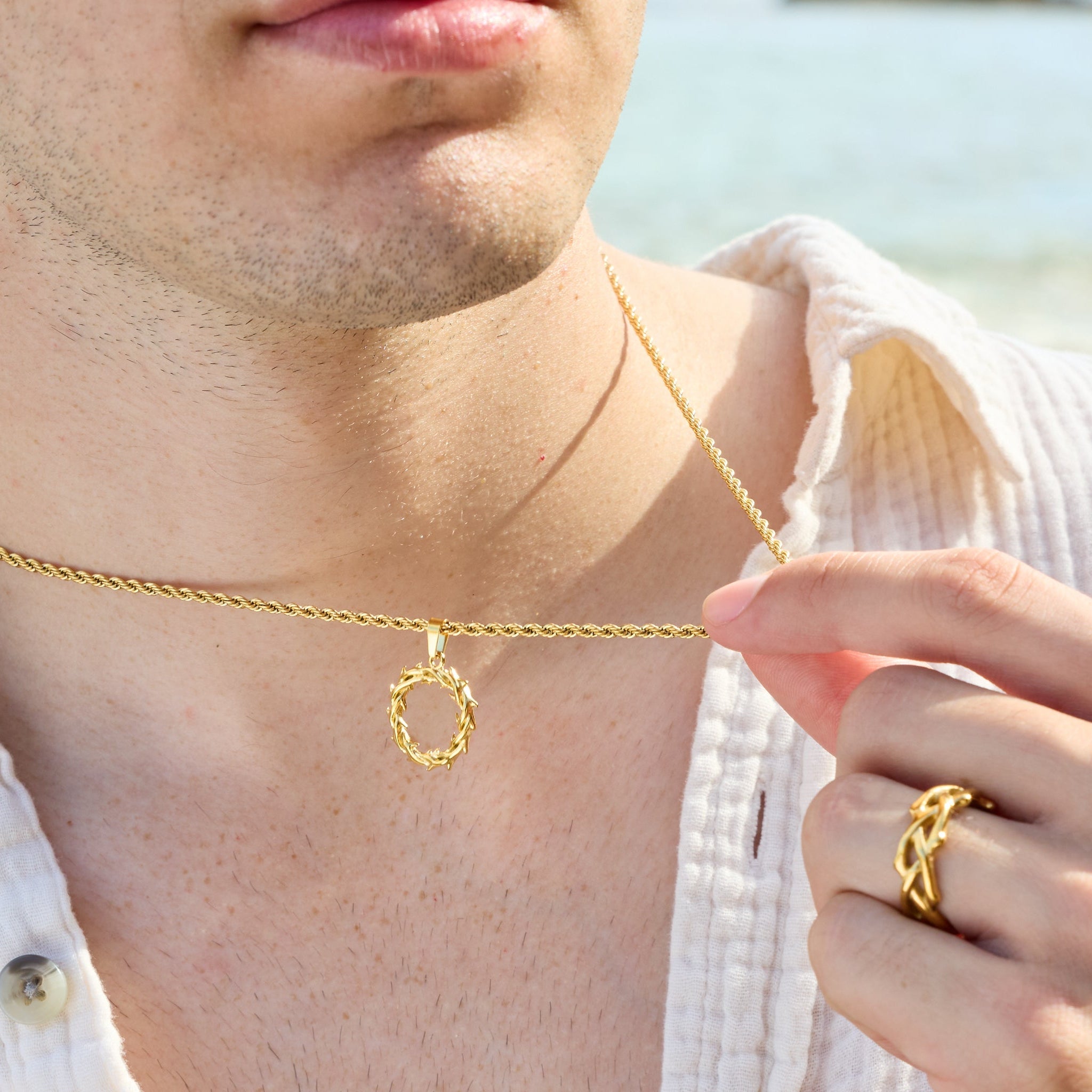 His Crown of Thorns (Gold)