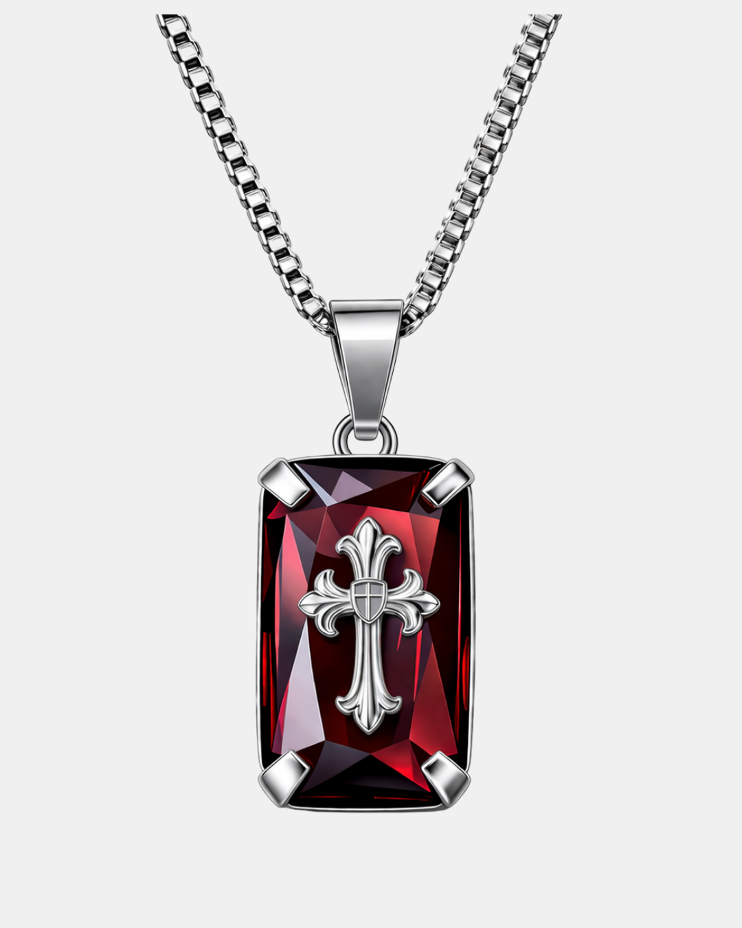 Redemption Stone Cross (Silver) (Pre-Order)