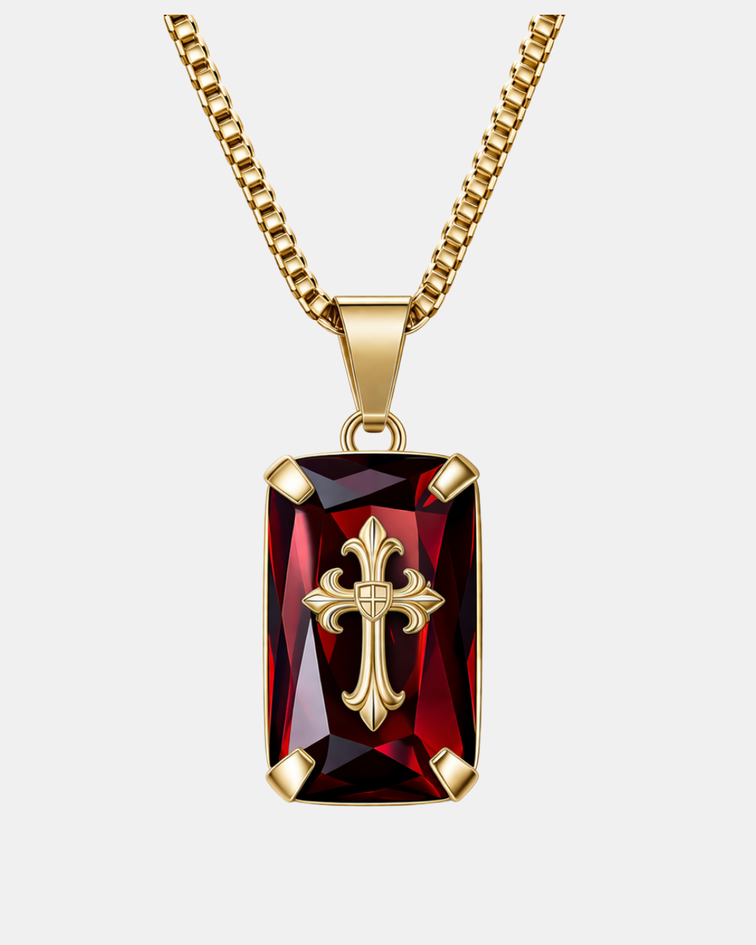 Redemption Stone Cross (Gold) (Pre-Order)