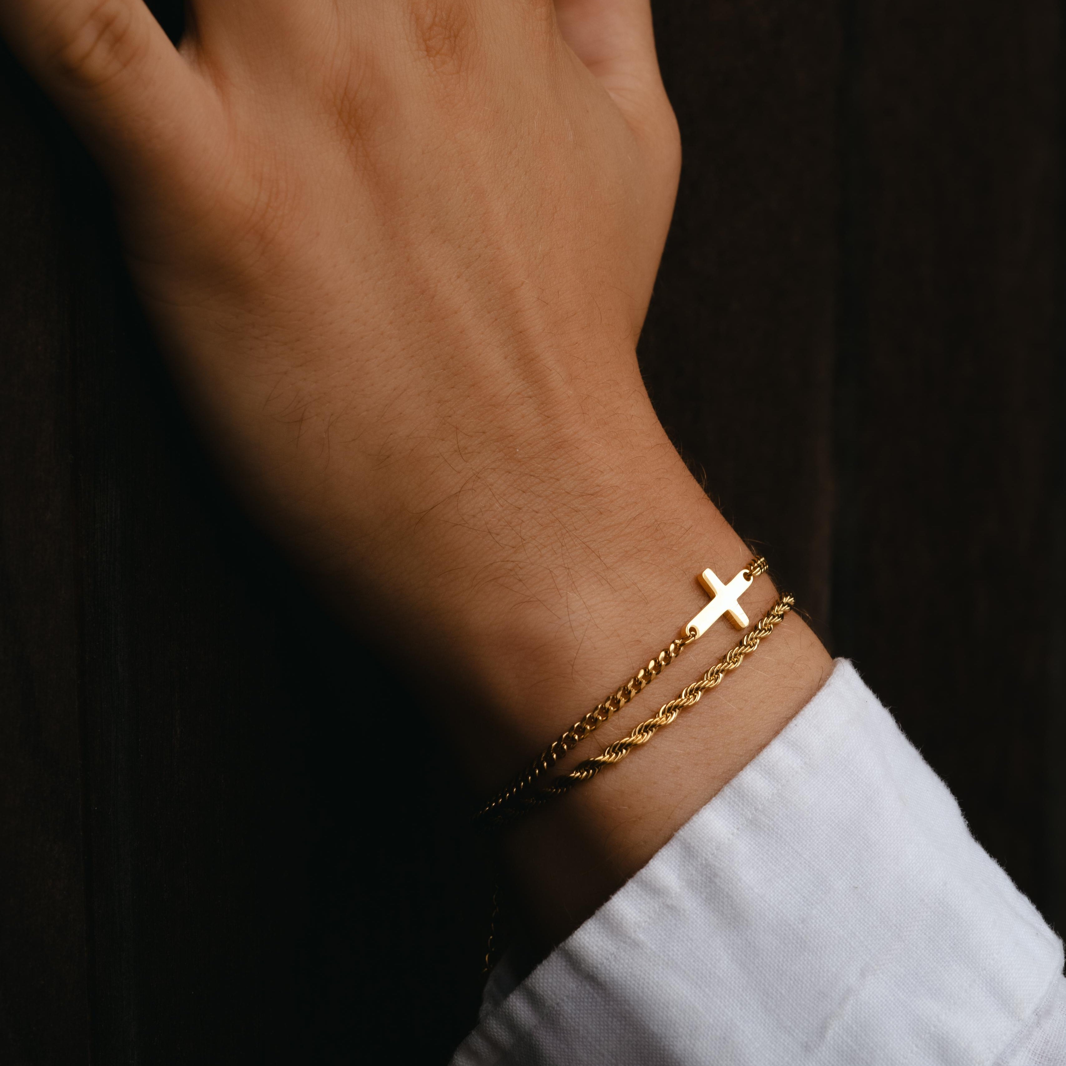 Cross Bracelet (Gold)