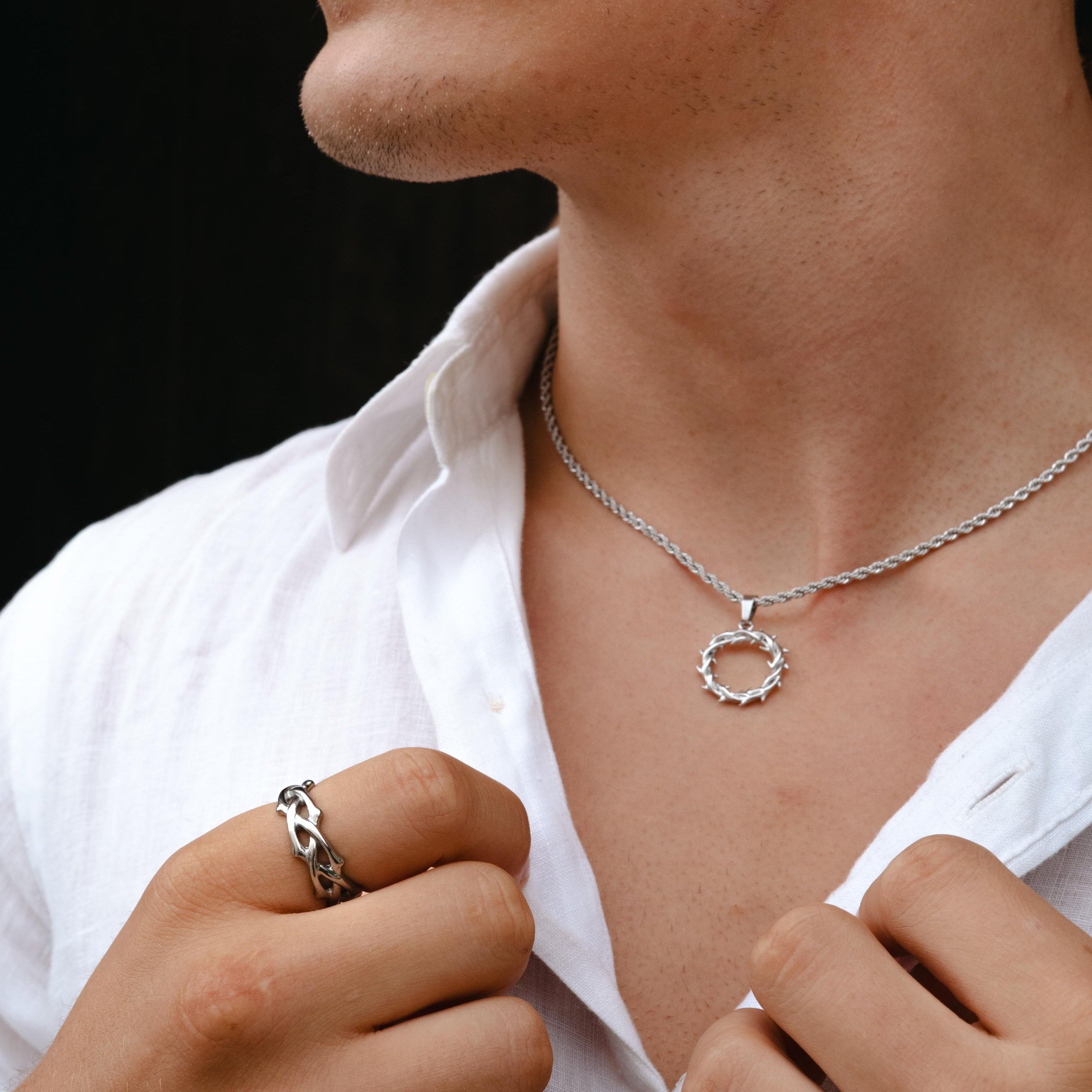 His Crown of Thorns Set (Silver)