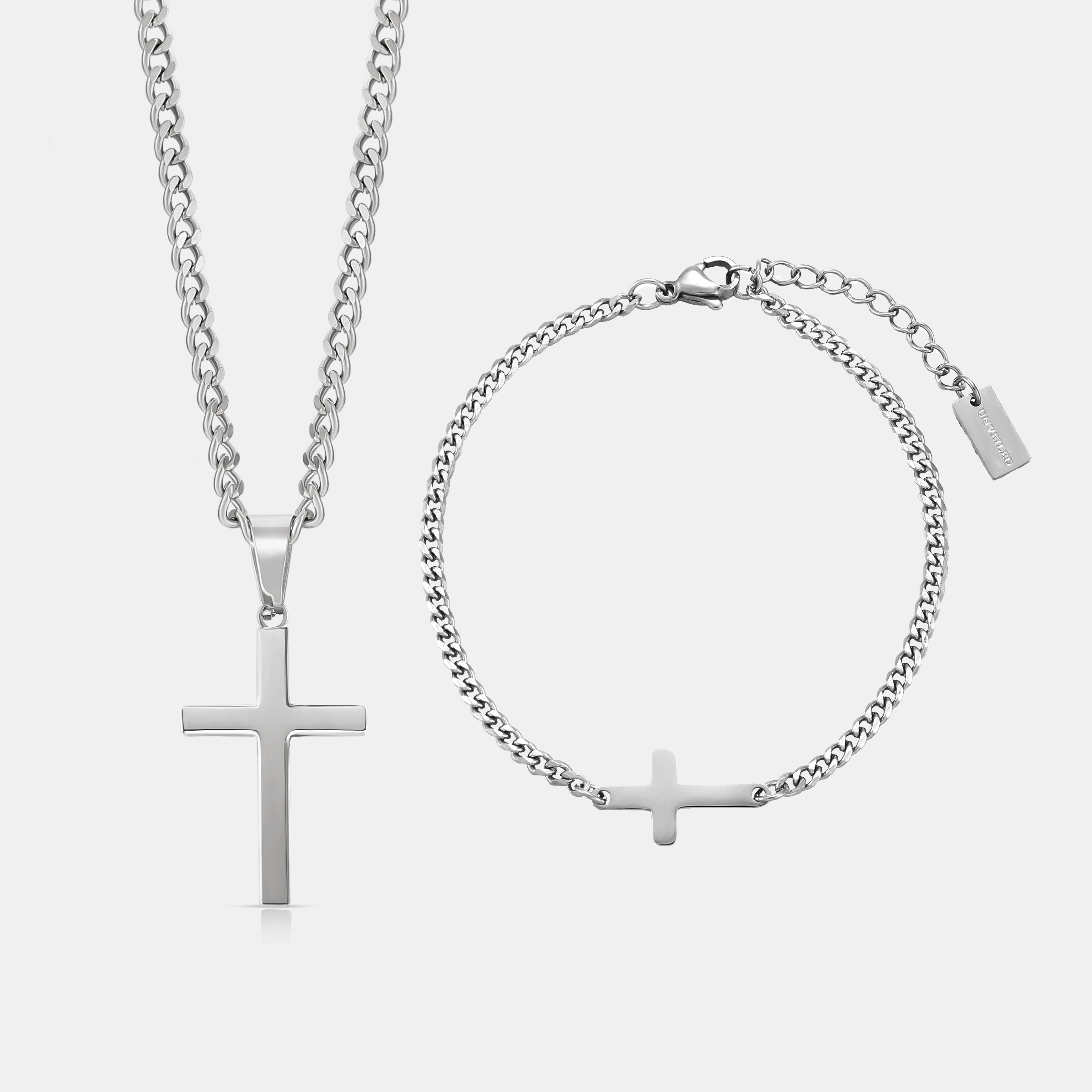 His Cross Set (Silver)
