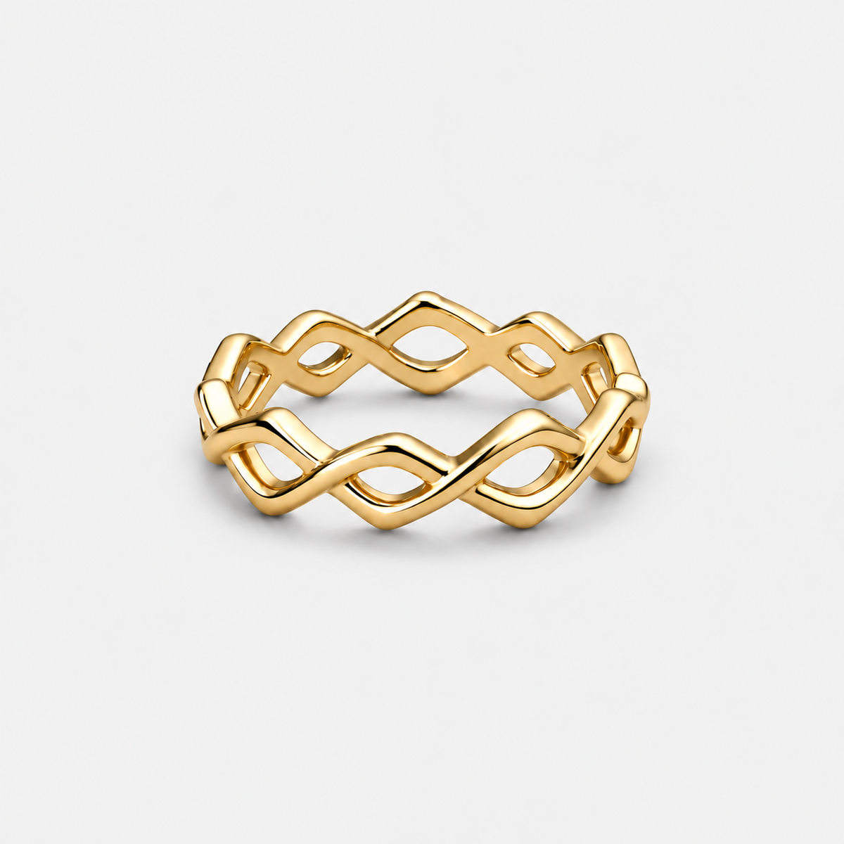 Dainty Crown of Thorns Gold ring product image
